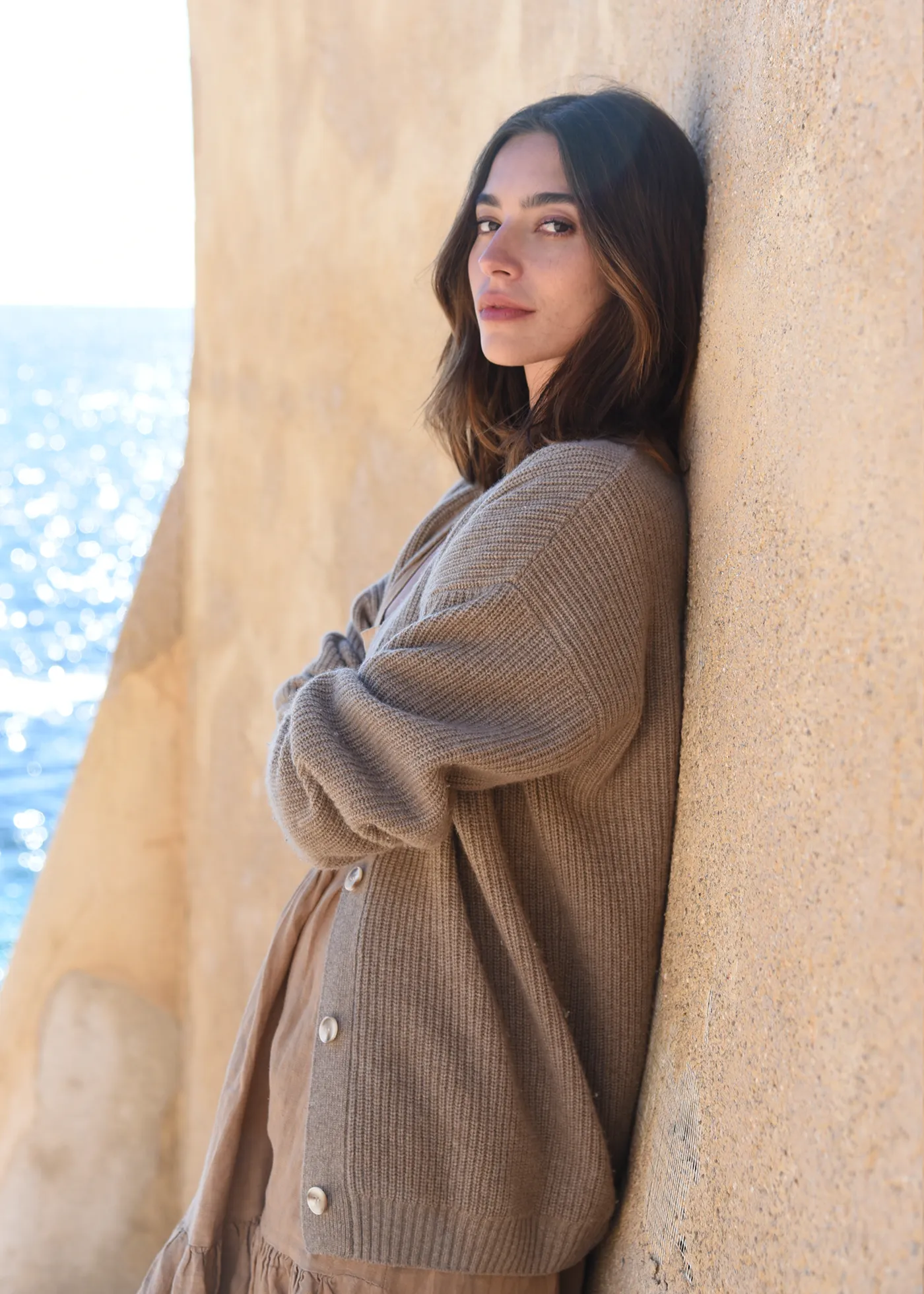 The Cashmere Muma Cardigan - Rye