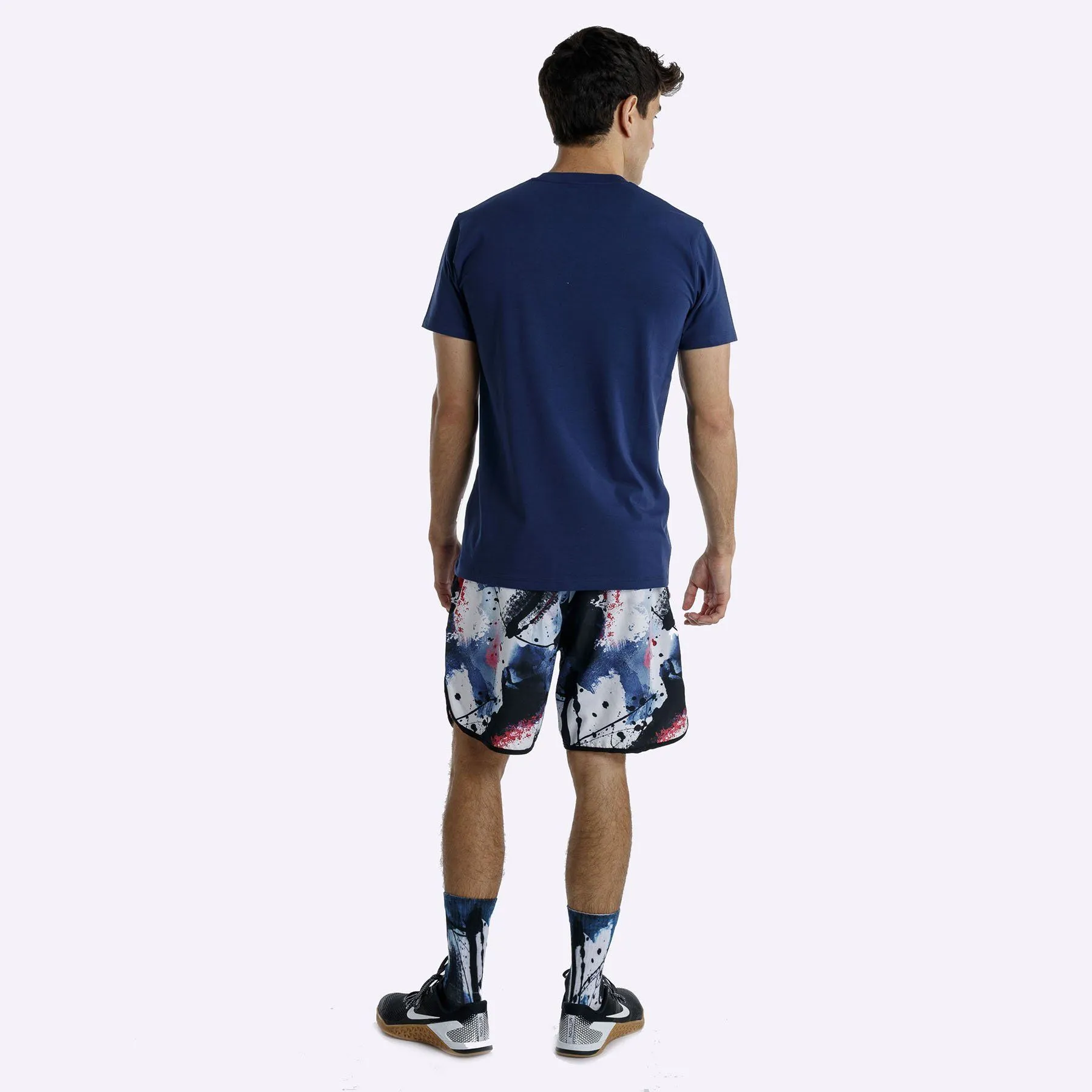 The WOD Life - Men's Classics Flux T-Shirt -  Indigo/Surf Blue