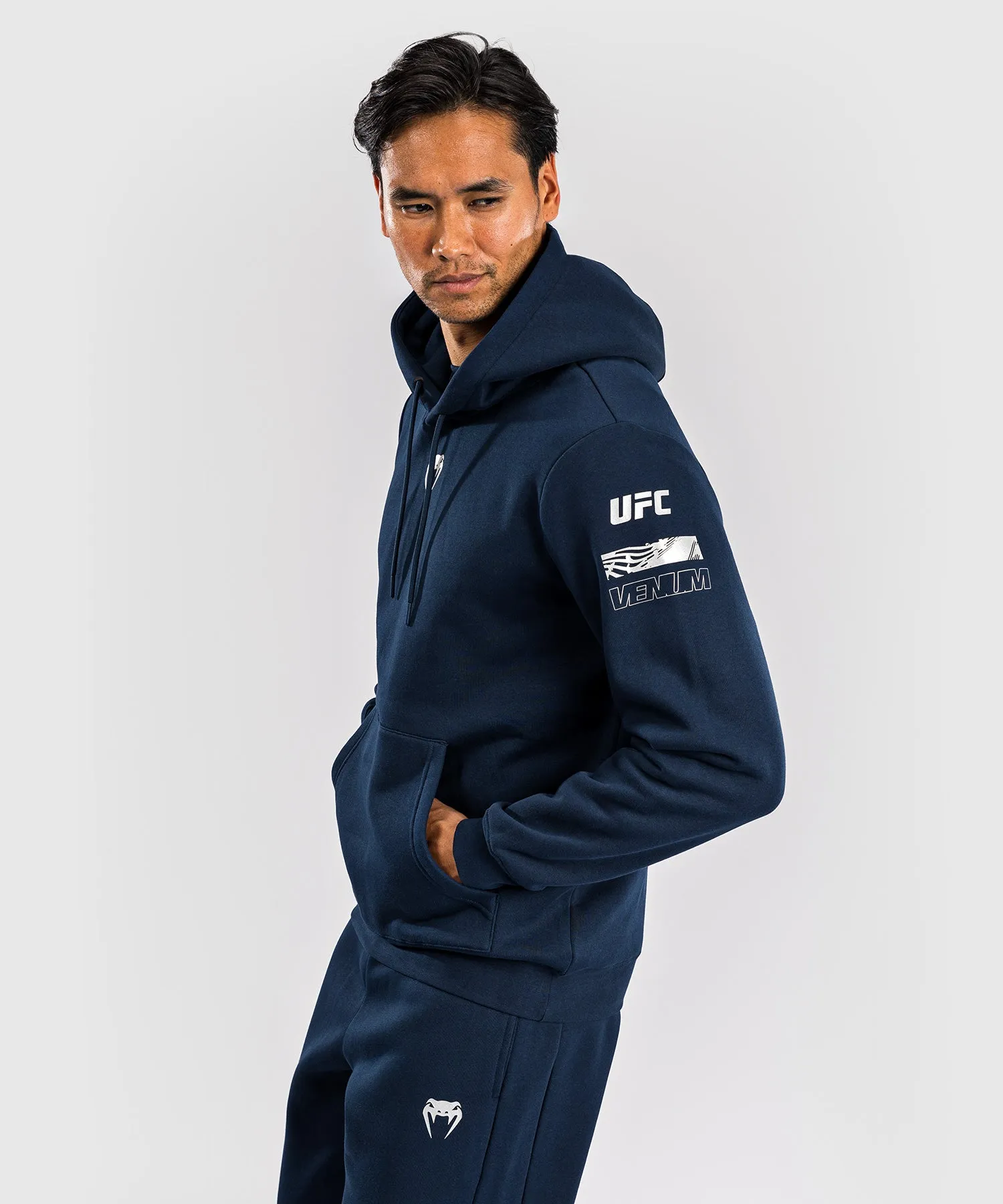 UFC Fusion by Venum Fight Week Men’s Pullover Hoodie - Solid Oceanic Blue