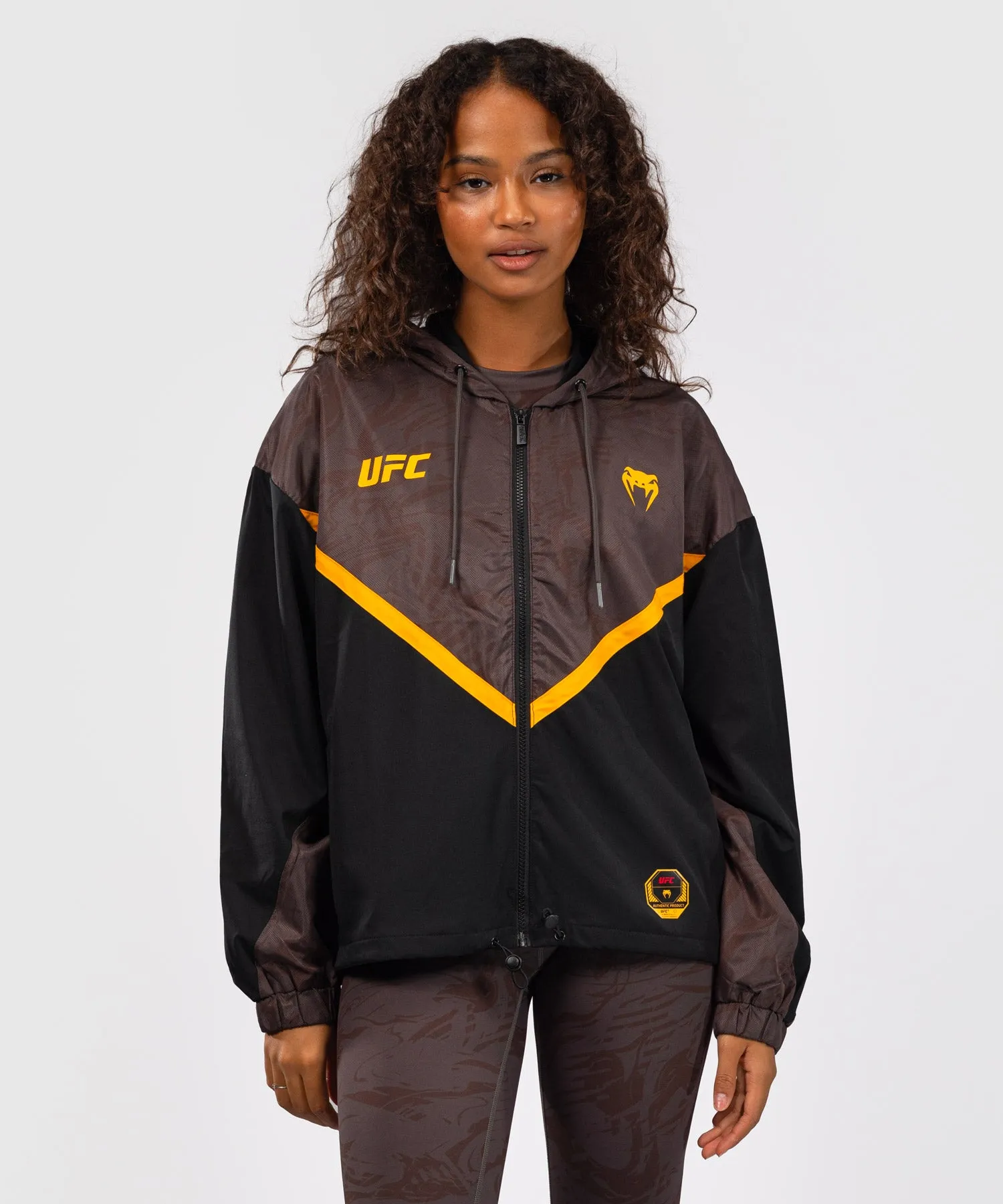 UFC Fusion by Venum Fight Week Women’s Zip Hoodie - Earthen Brown