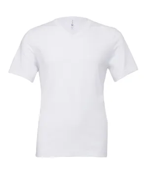 Unisex Jersey v-neck t-shirt | White