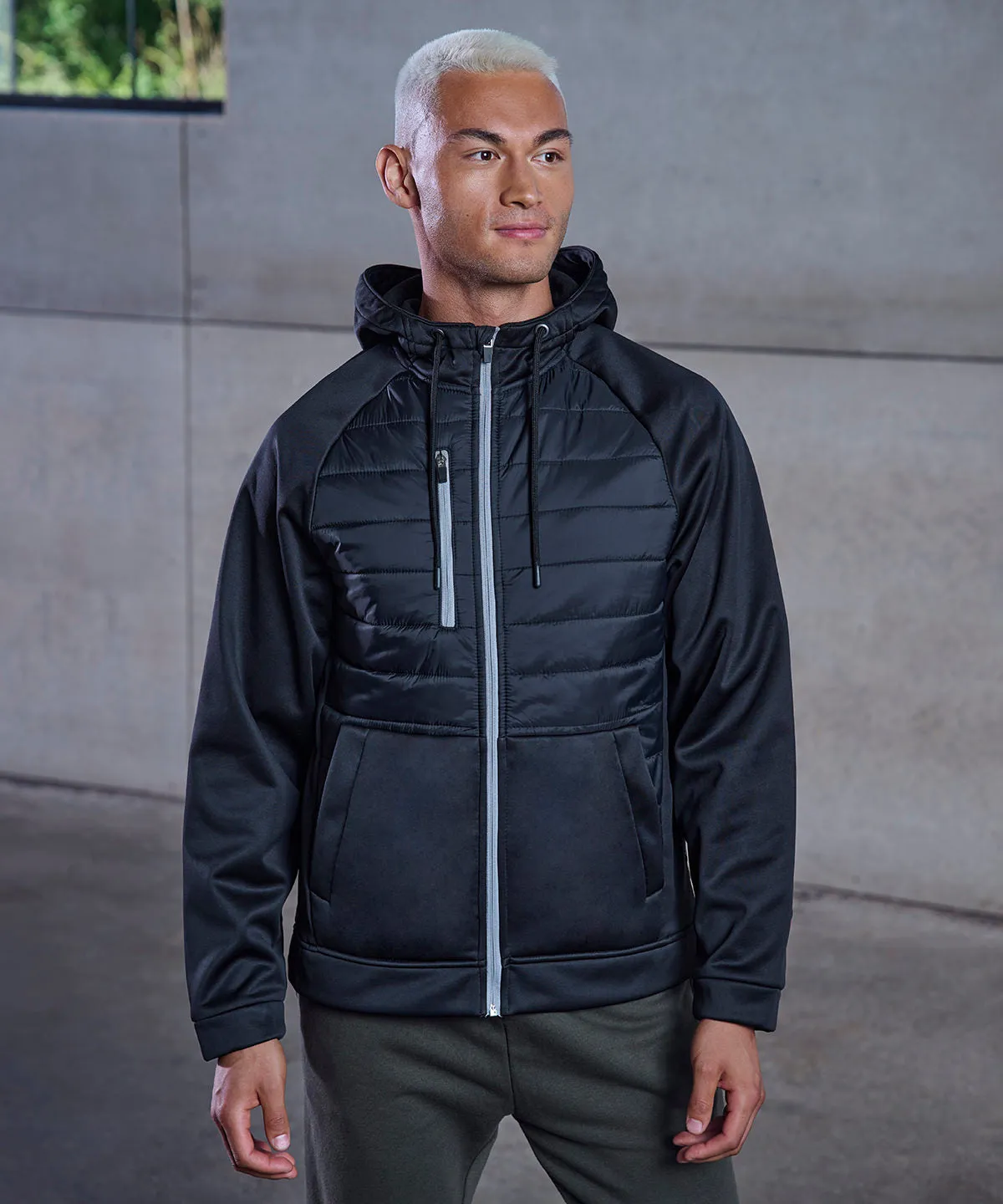 Unisex padded sports jacket | Black