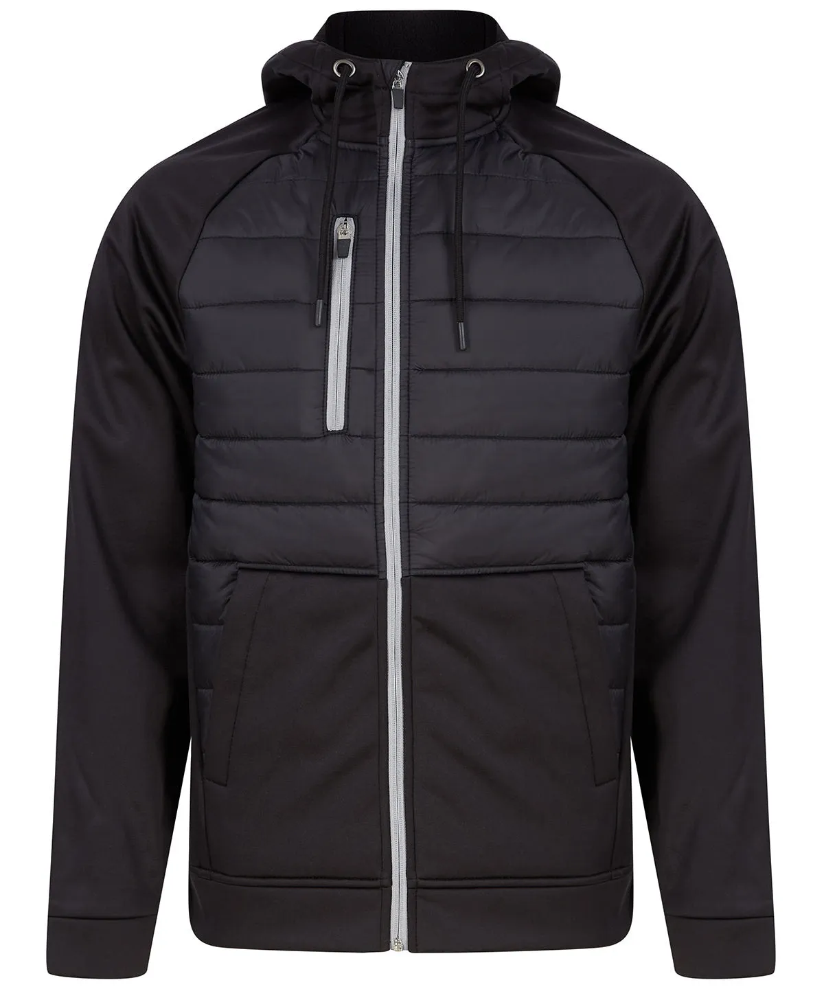 Unisex padded sports jacket | Black