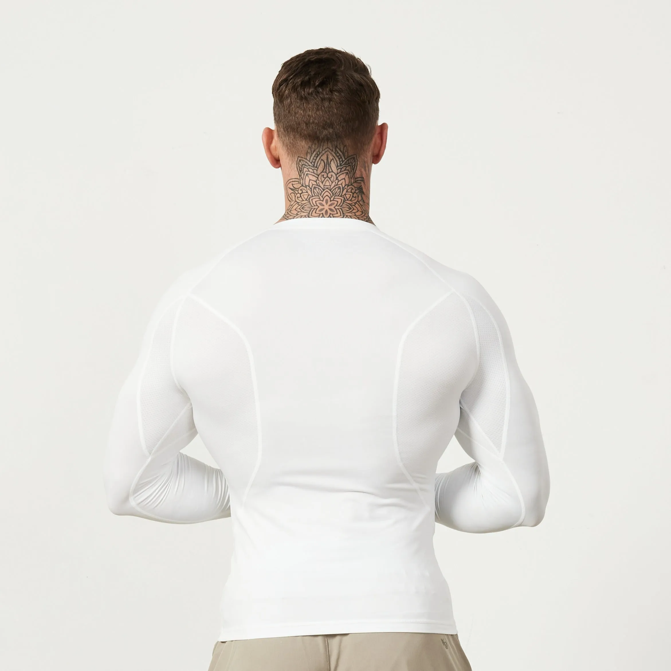 Vanquish Utility White Long Sleeve Base Layer Top