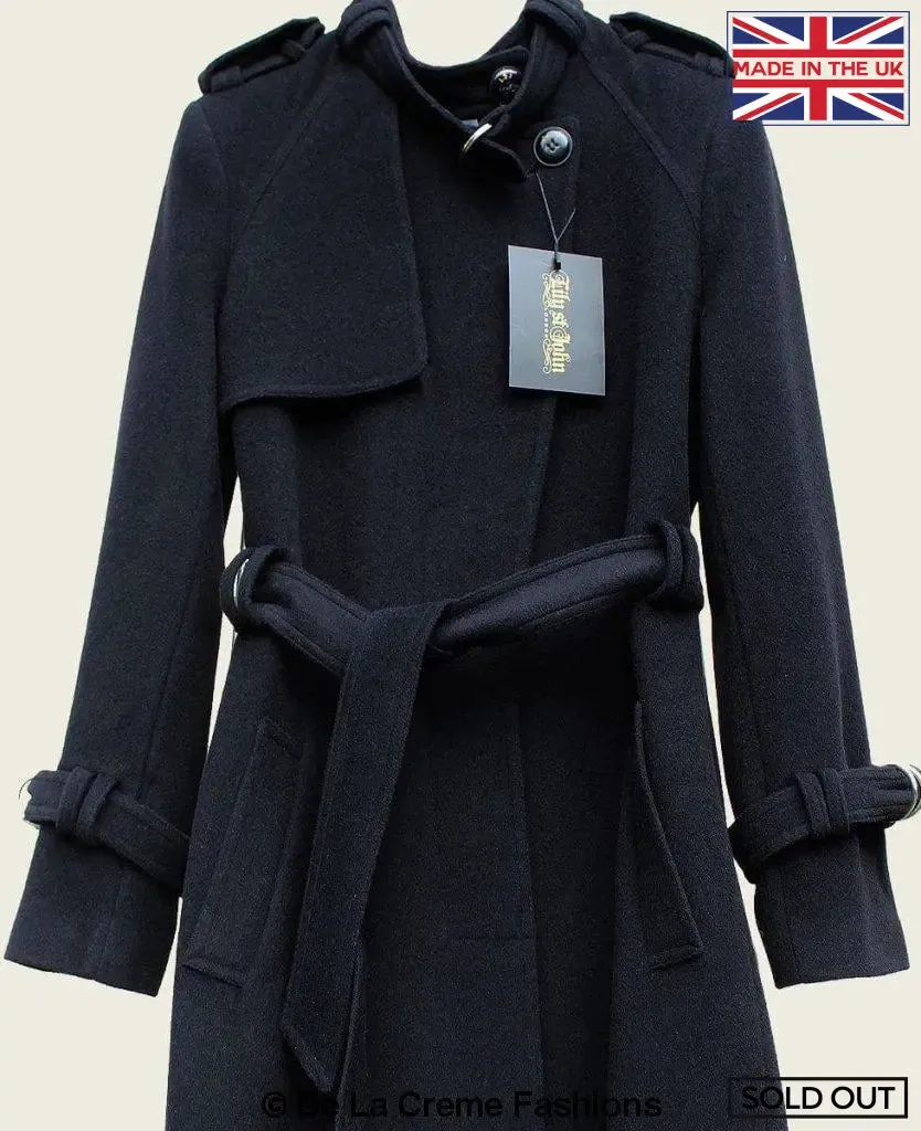 VENTURA - Tailored Stylish Collarless Trench Coat