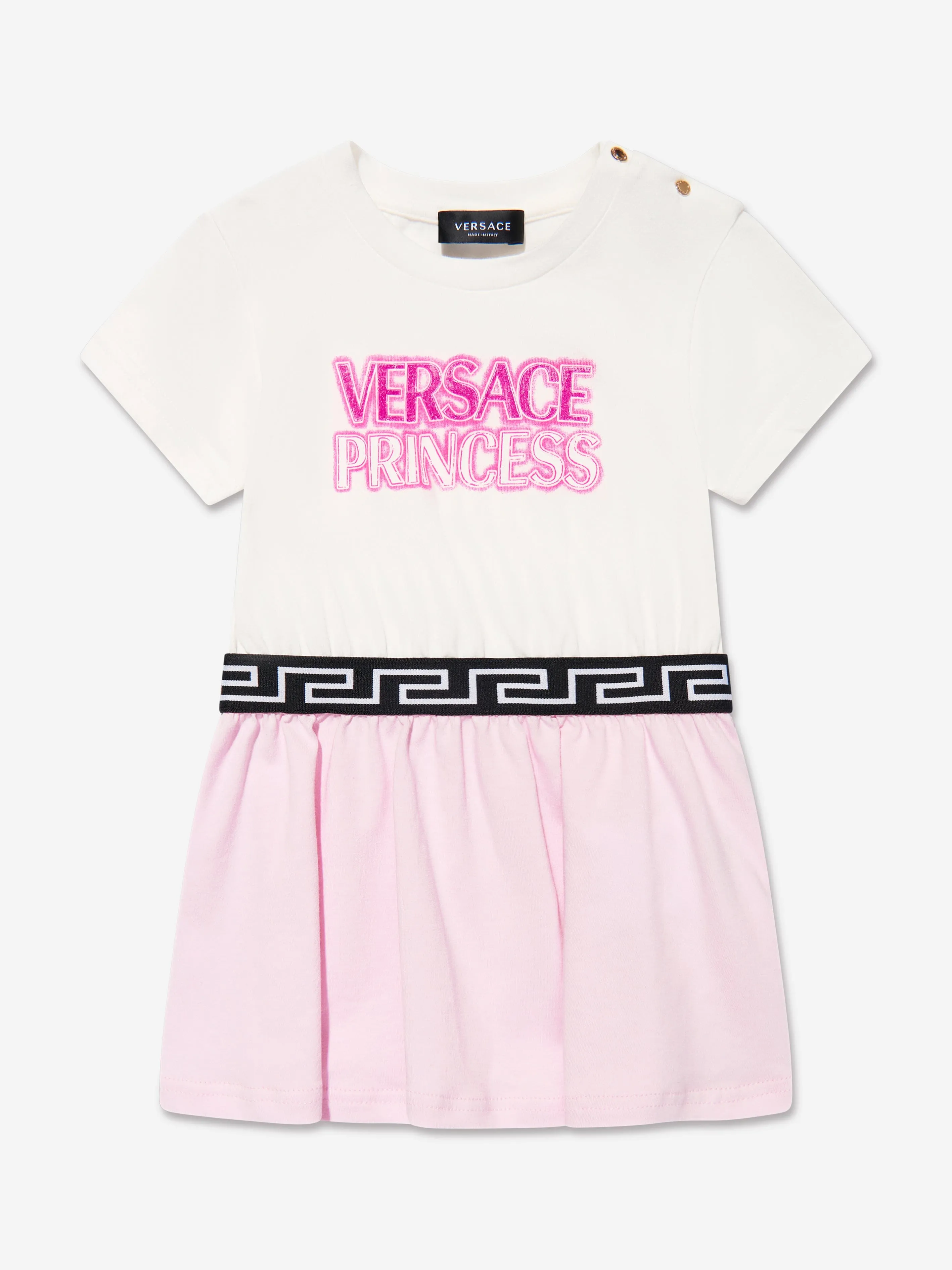 Versace Baby Girls Dress And Knickers Set in Pink