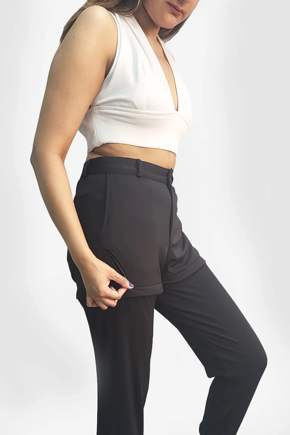 Womens Black Transforma Pants