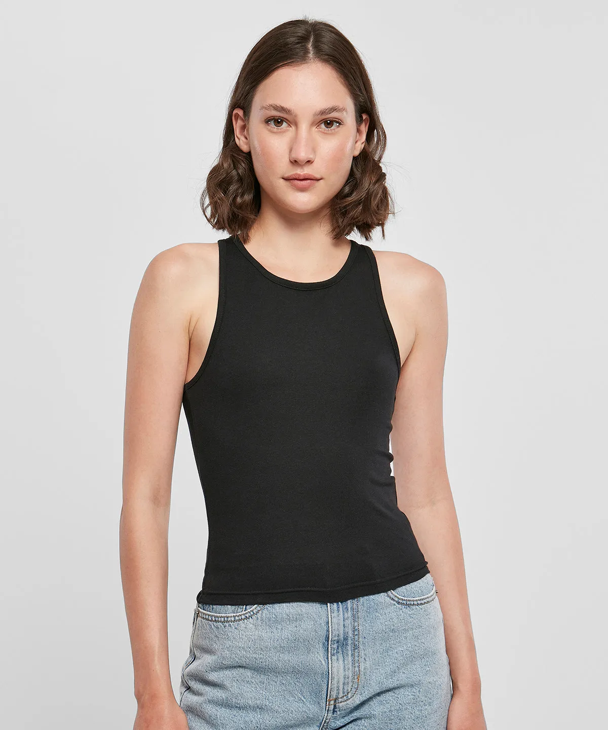 Womens racerback top | Black