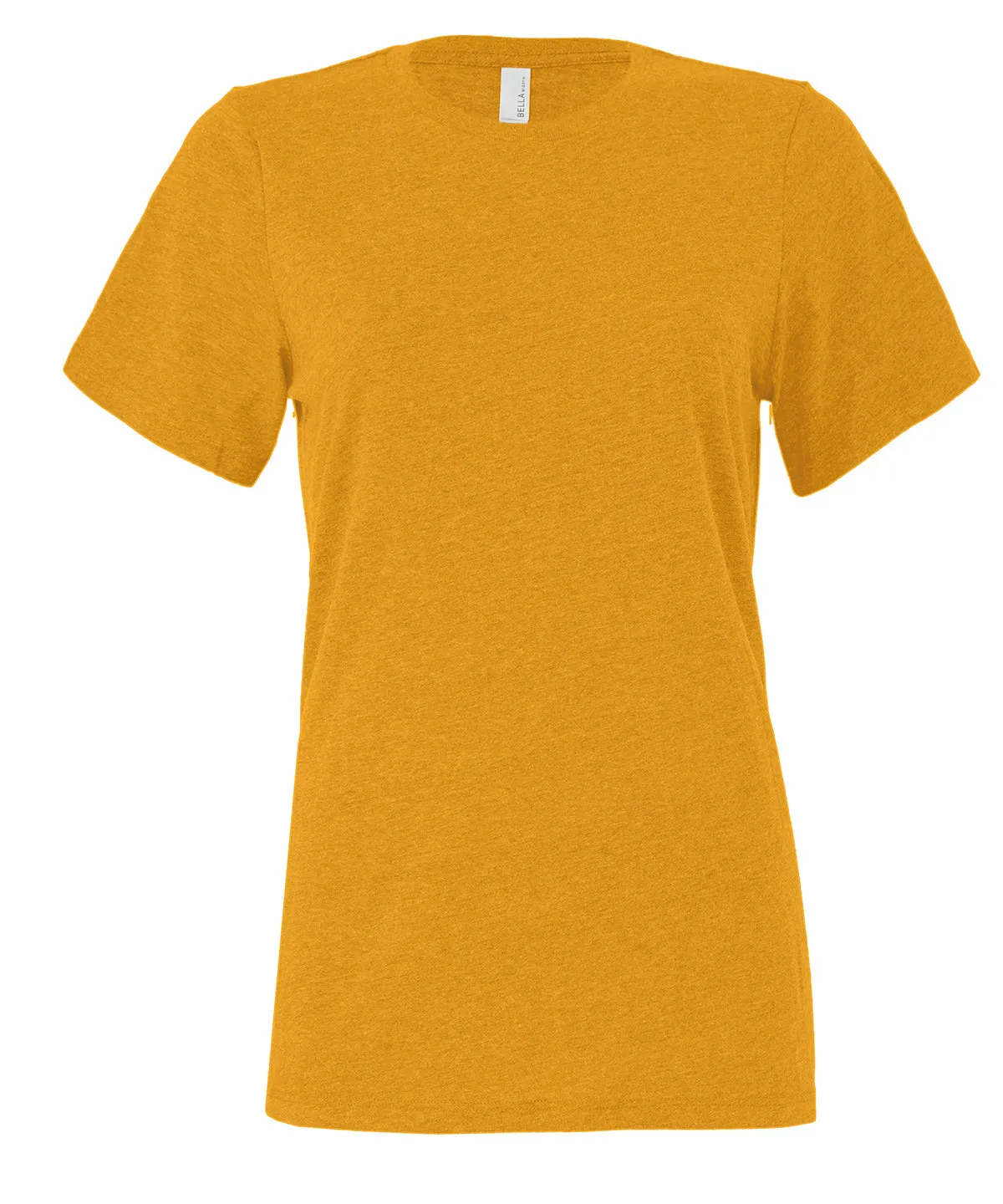 Womens relaxed Jersey short sleeve tee | Heather Mustard