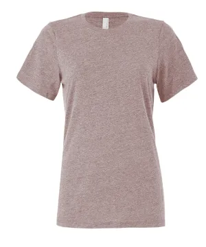 Womens relaxed Jersey short sleeve tee | Heather Pink Gravel