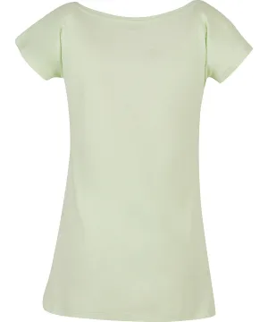 Womens wide neck tee | Light Mint